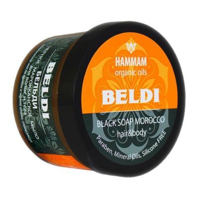 HAMMAM organic oils Черное МАРОККАНСКОЕ мыло БЕЛЬДИ 400г