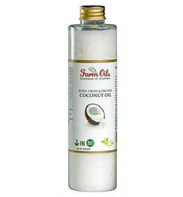 Farm Oils Масло Кокосовое Organic & Extra Virgin Флакон 250 мл.