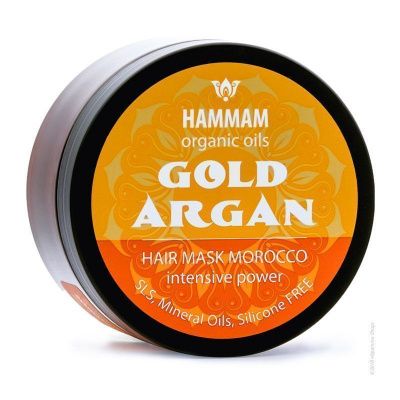HAMMAM organic oils GOLD ARGAN Марокканская маска для волос питание и уход 250мл
