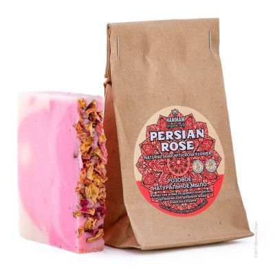 HAMMAM organic oils PERSIAN ROSE Персидское розовое натуральное мыло 100г