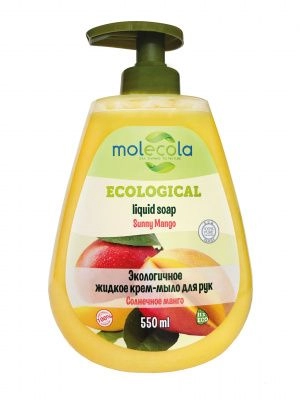 MOLECOLA Крем-мыло для рук Солнечное Манго, 550мл.