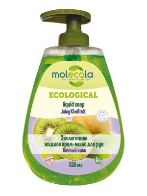 MOLECOLA Крем-мыло жидкое для рук Сочный киви, 550мл.